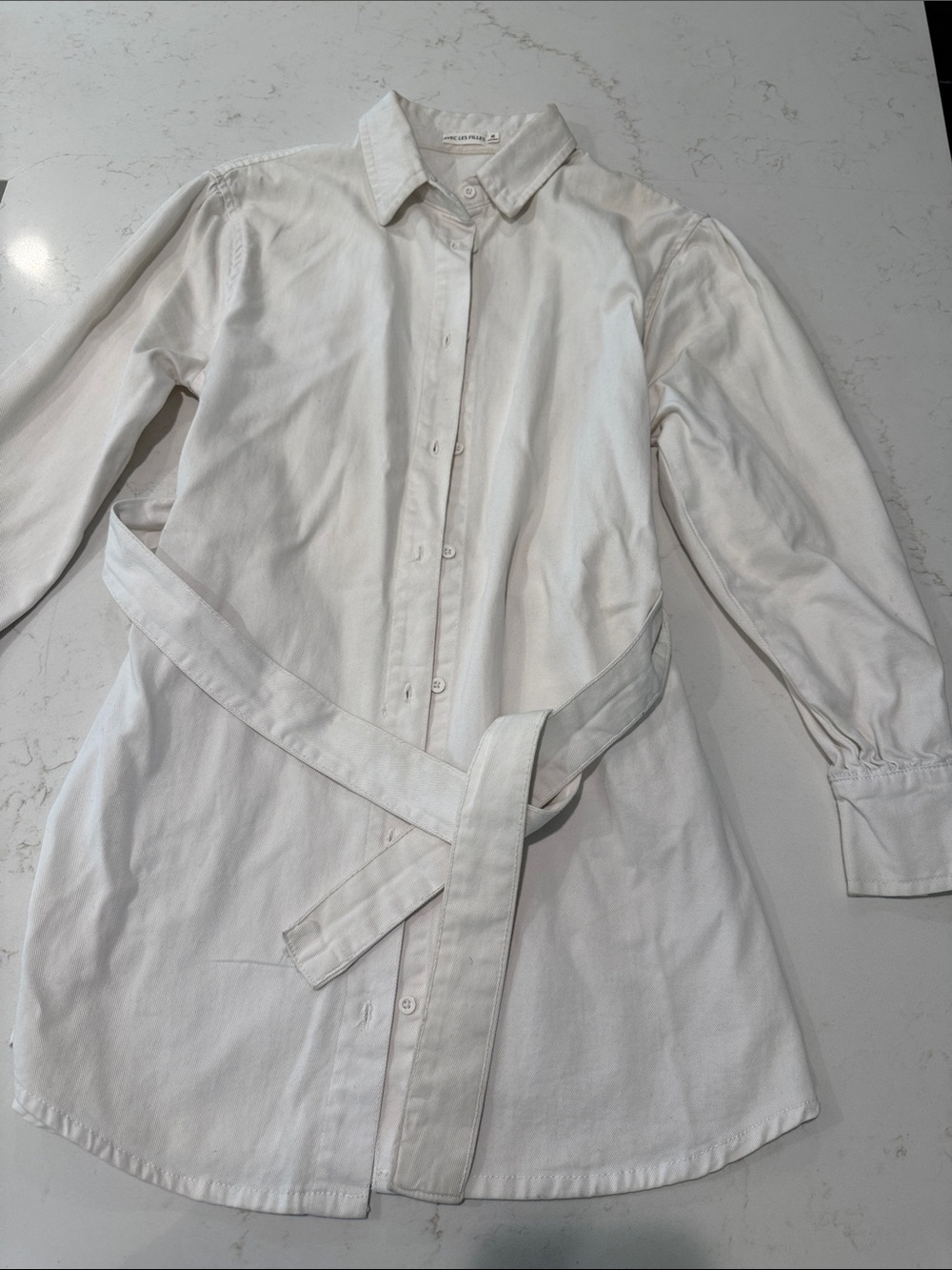 Avec Les Filles Off-White Button-Front Shirt